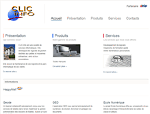Tablet Screenshot of clic-info.fr